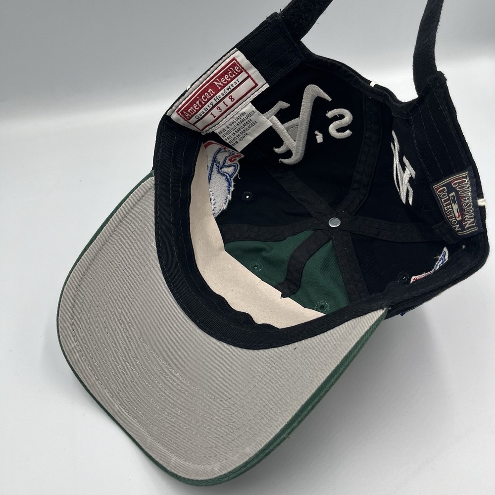 Vintage American Needle World Series Hat A's vs Dodgers Snapback MLB Cap 90s - Picture 11 of 13